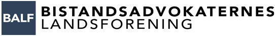 Bistandsadvokaternes Landsforening logo